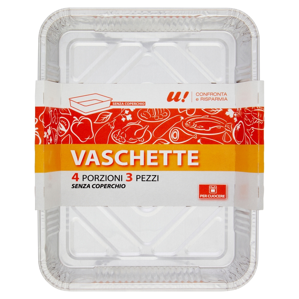 3 Vaschette 4 Porzioni U! Confronta e Risparmia